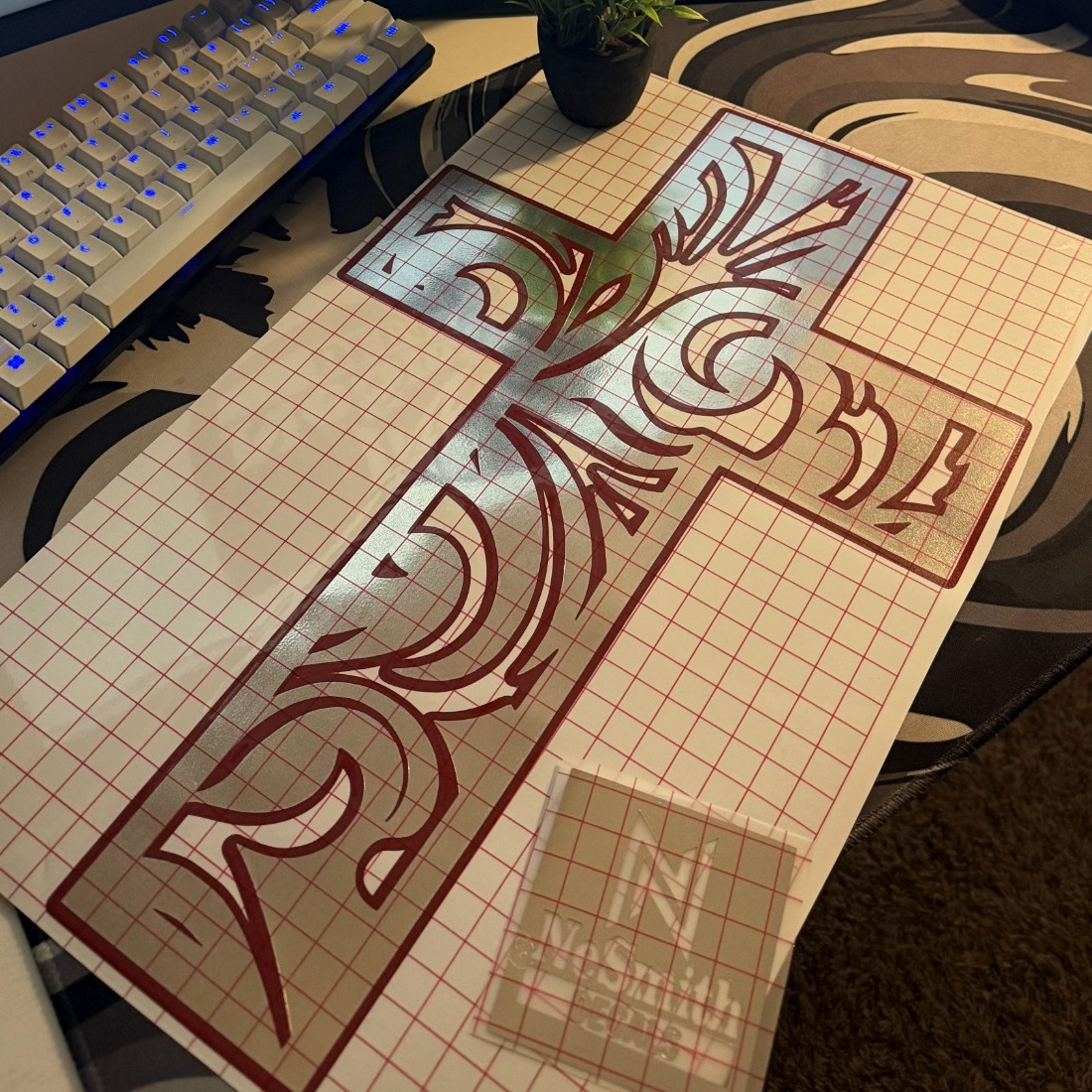 Tooled Cross Decal, photo 3
