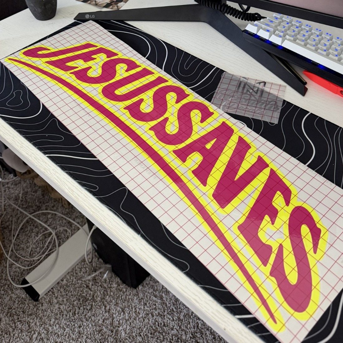 Jesus Saves | Windshield Banner