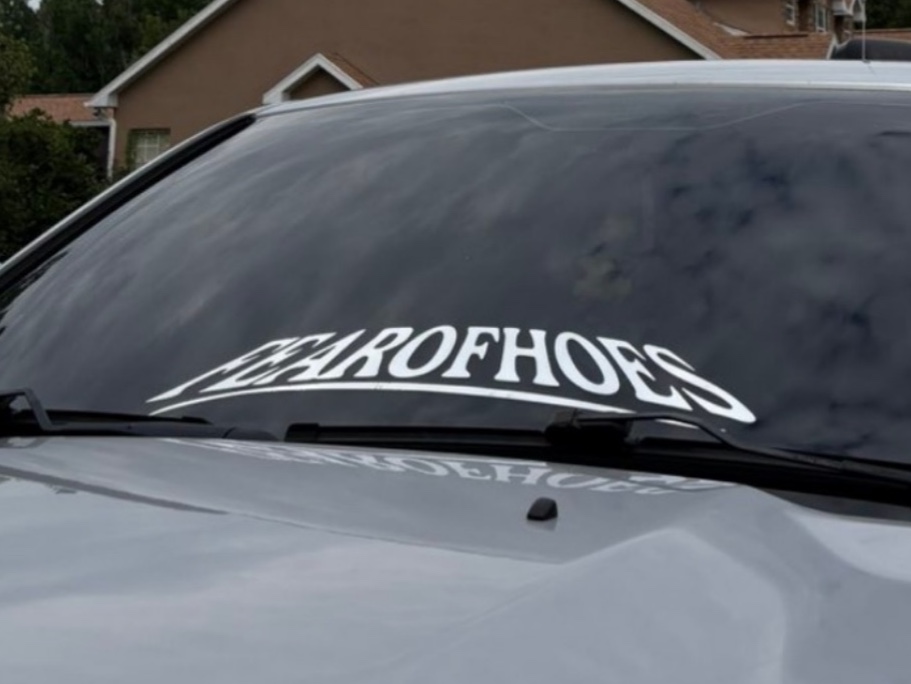 FEAR OF HOES | Windshield Banner, photo 4