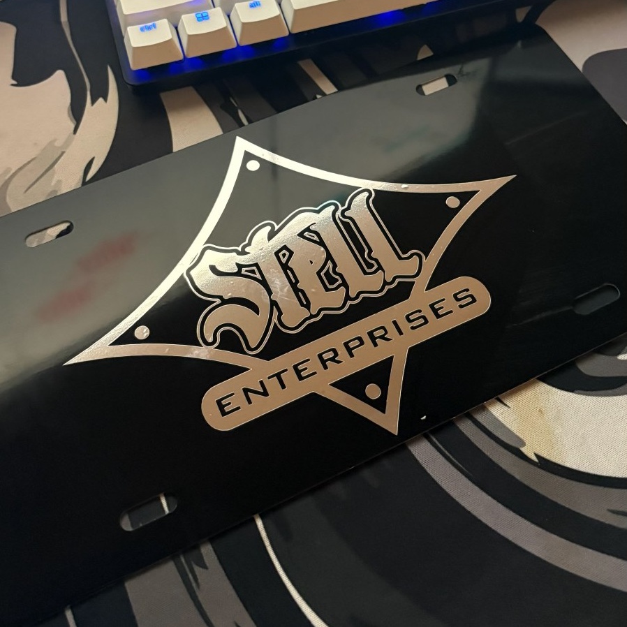 Custom Black Front License Plate | Front Plates