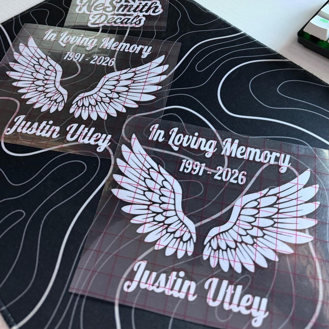 Custom “In Loving Memory” Decal