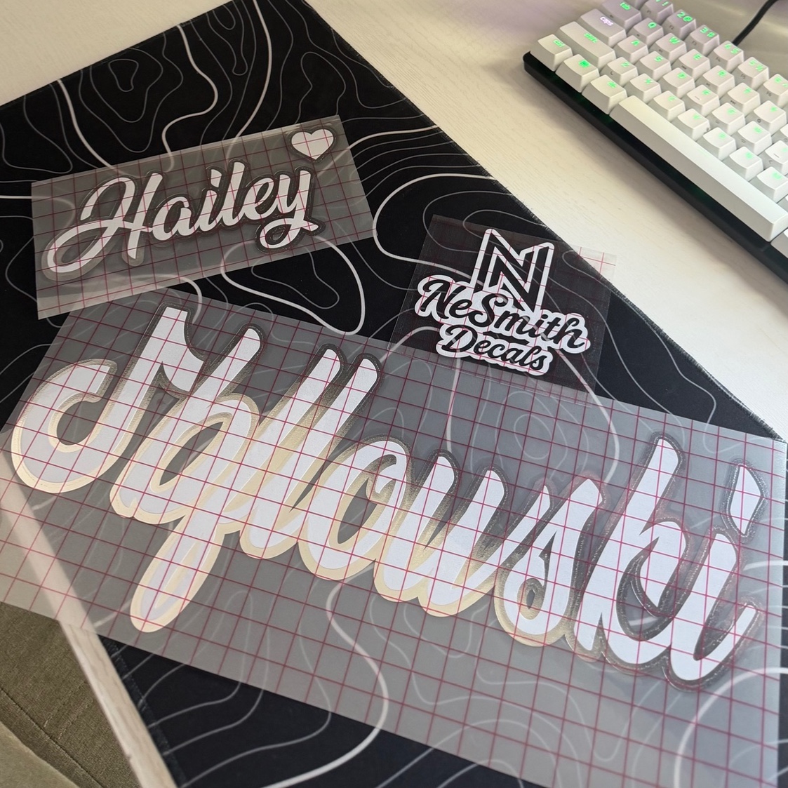 TikTok @ Decal | (CURSIVE FONT)