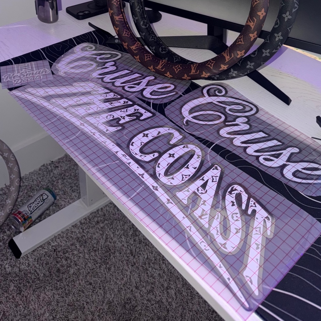 “Monogram Print” Club Windshield Banner | The Coast