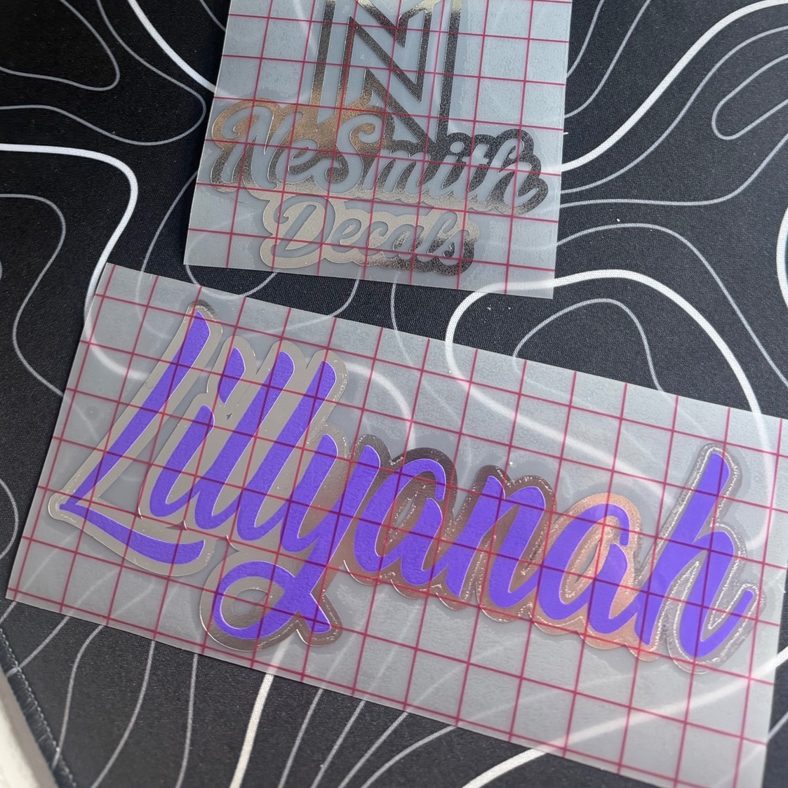 Small Name Decal | CURSIVE FONT, photo 2