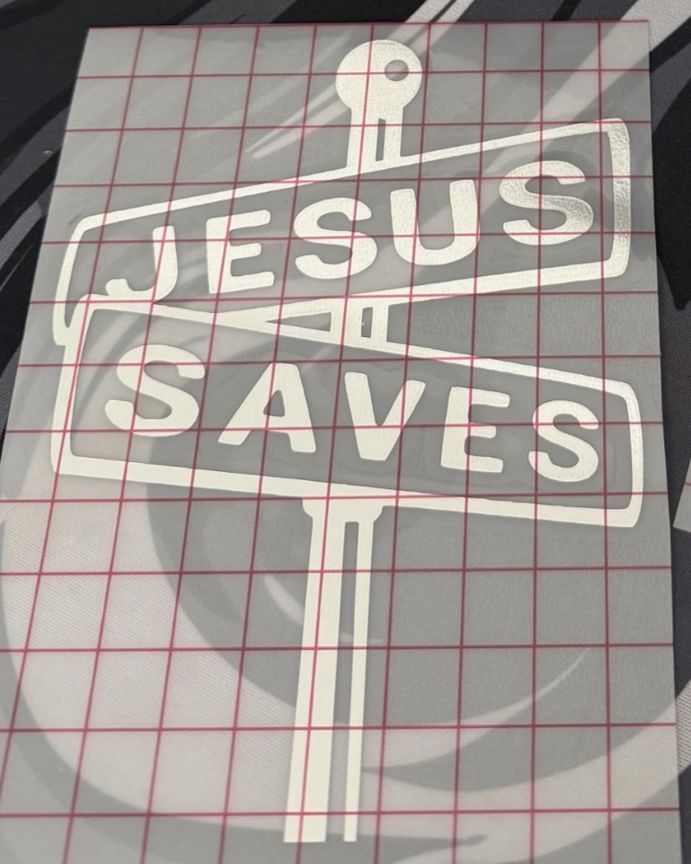 Jesus Saves Street Sign Decal, photo 6