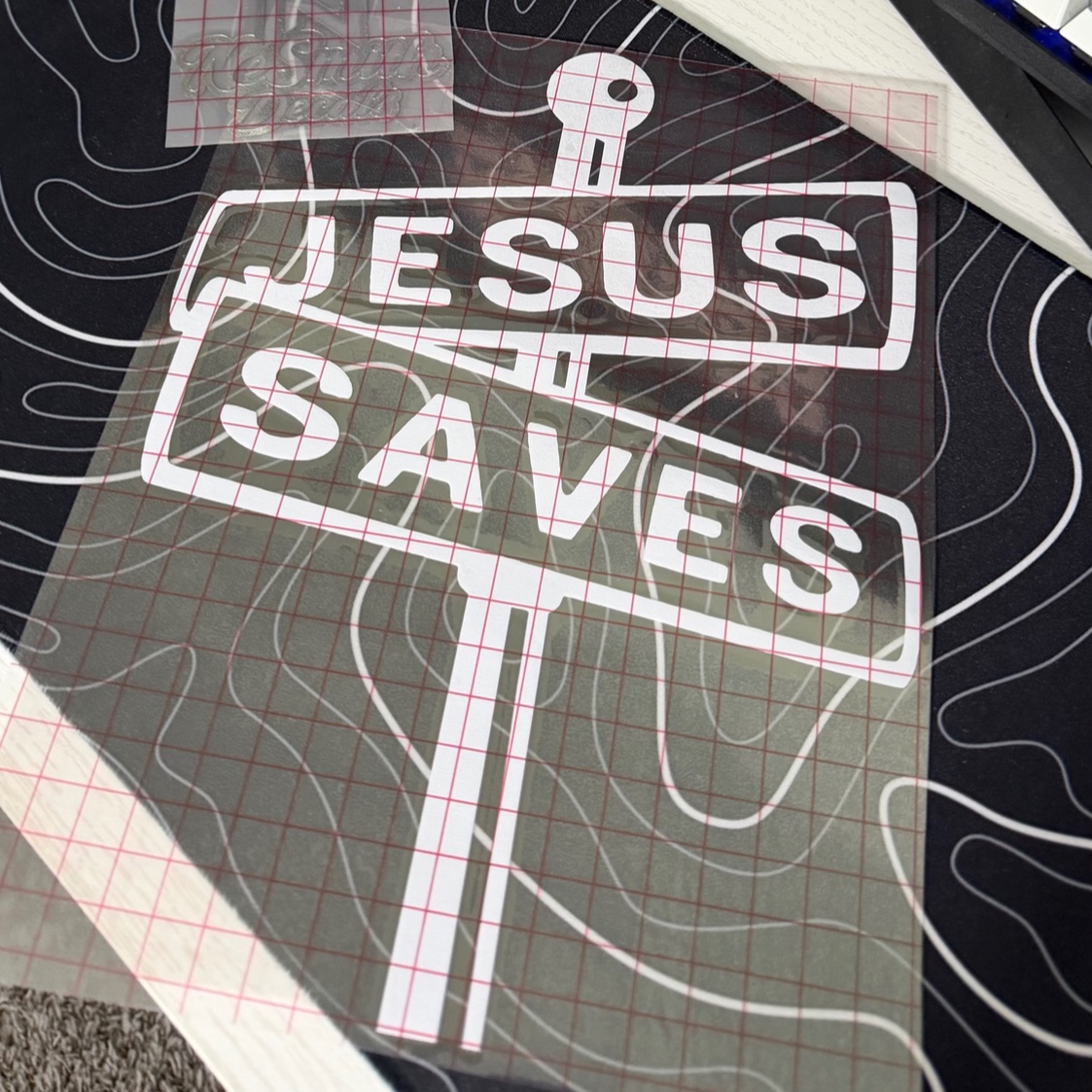 Jesus Saves Street Sign Decal, photo 4