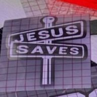 Jesus Saves Street Sign Decal, photo 5