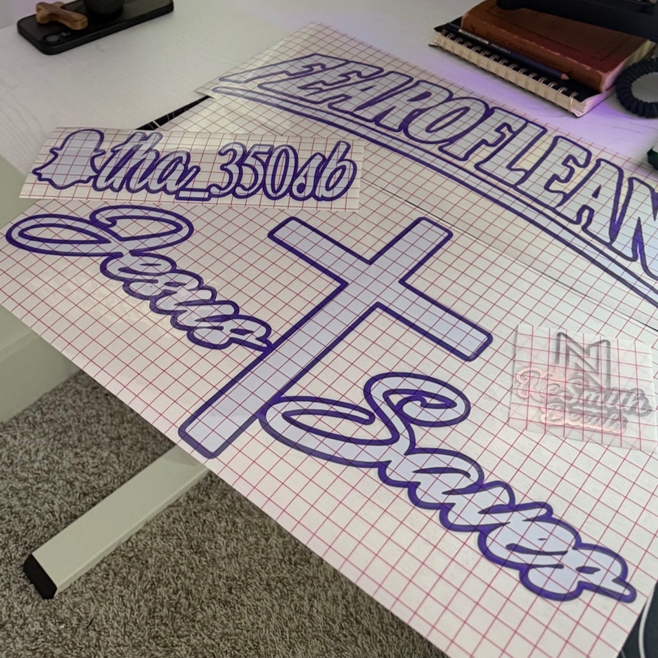 Jesus Saves Cross Decal, photo 5