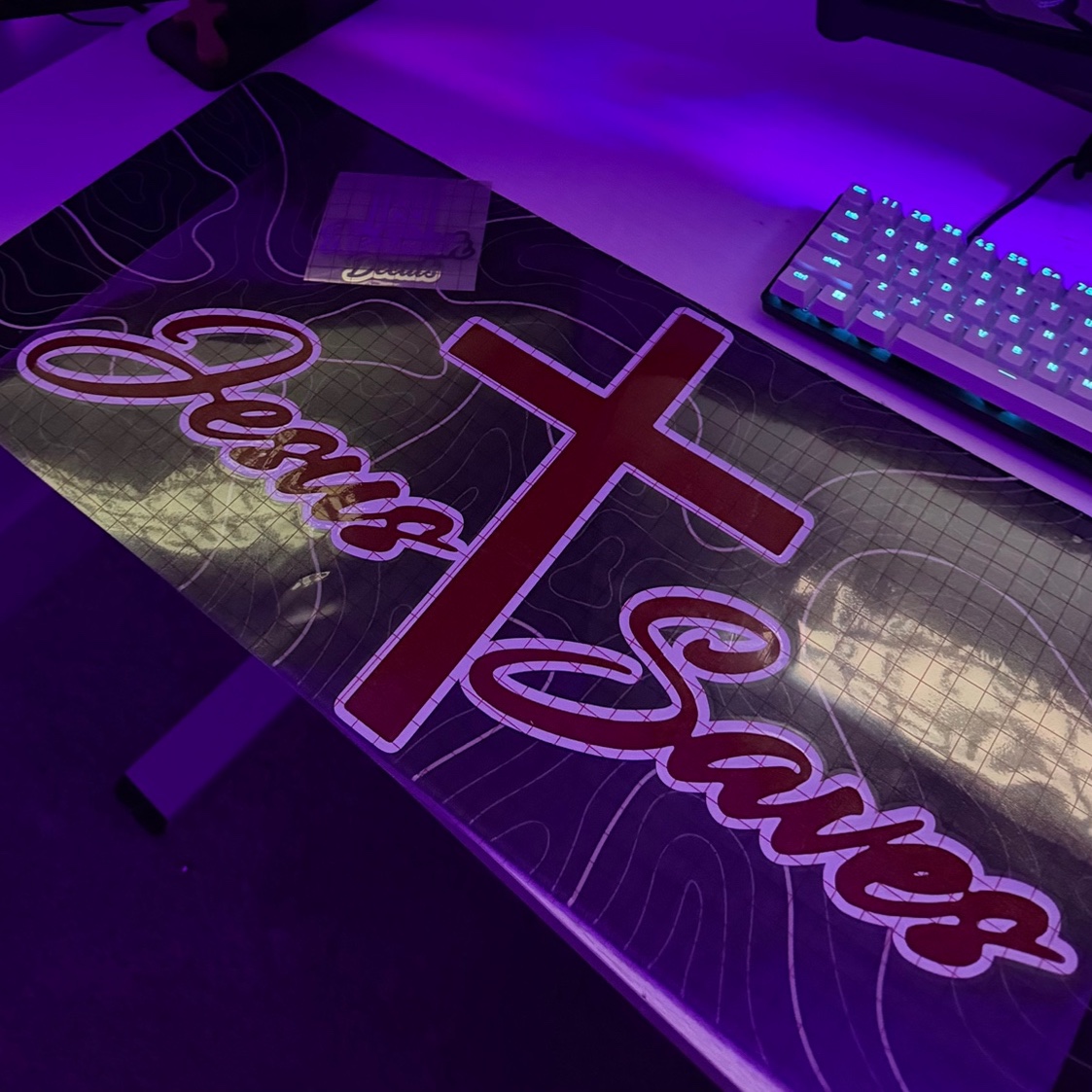 Jesus Saves Cross Decal, photo 8