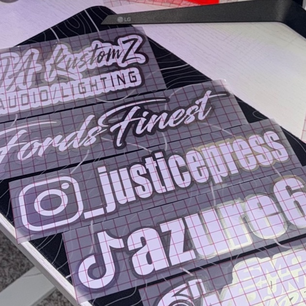 Instagram @ Decal | (BLOCKY FONT), photo 2