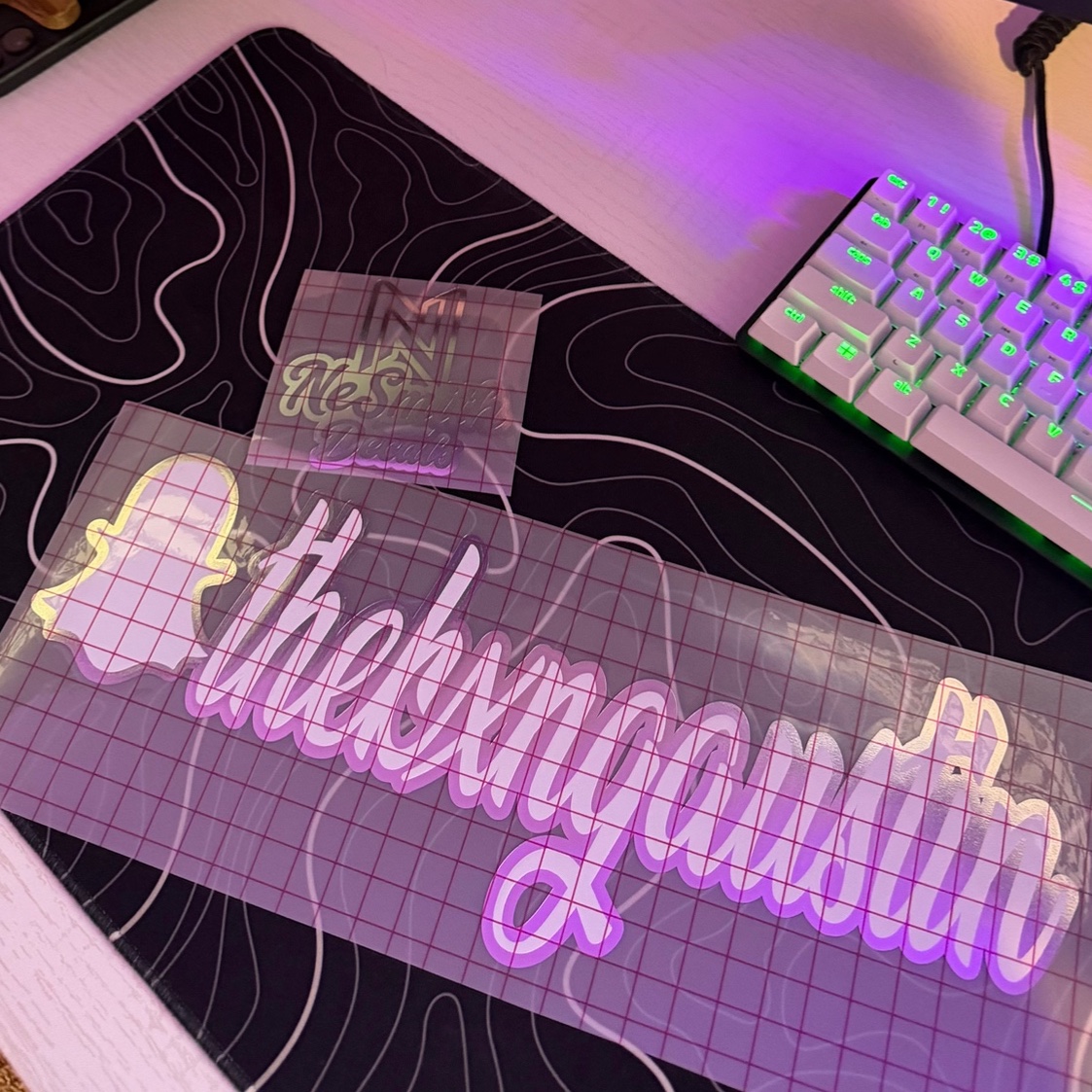 Snapchat @ Decal | (CURSIVE FONT)