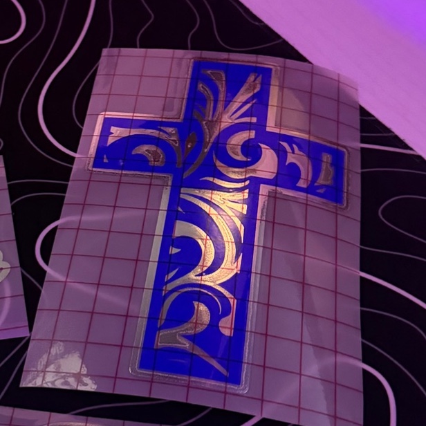 Tooled Cross Decal, photo 4