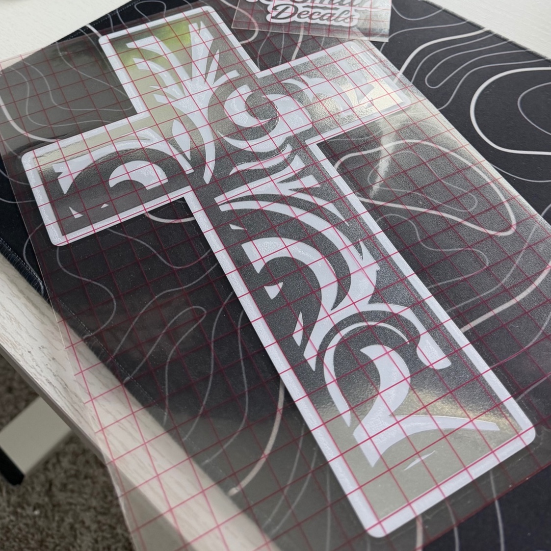 Tooled Cross Decal, photo 5