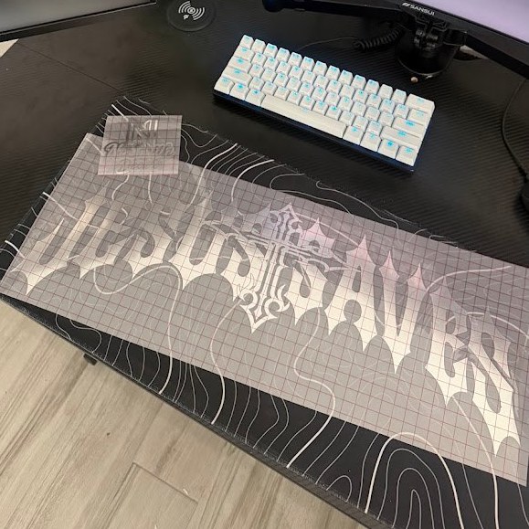 Gothic Jesus Saves Banner, photo 5