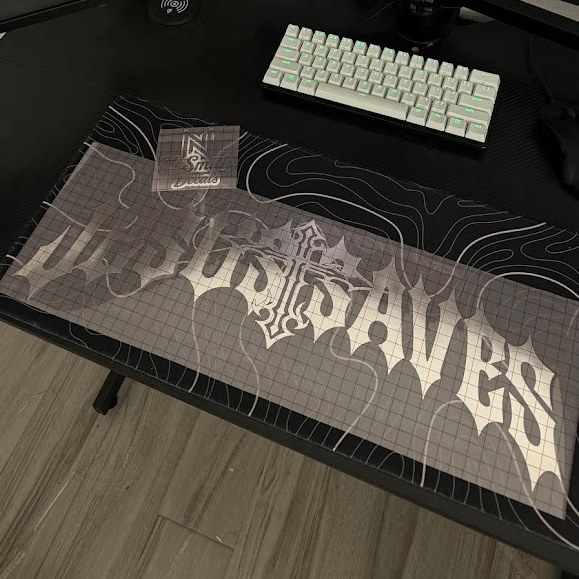 Gothic Jesus Saves Banner, photo 3