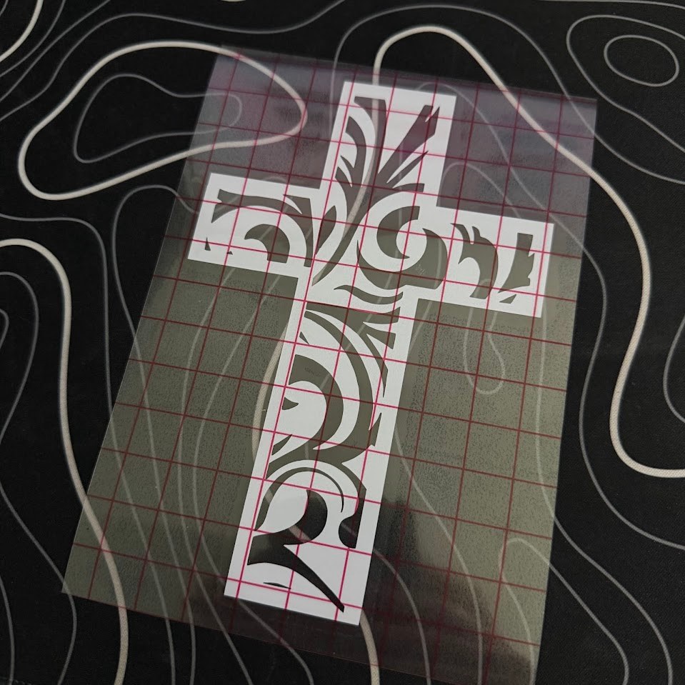 Tooled Cross Decal, photo 2