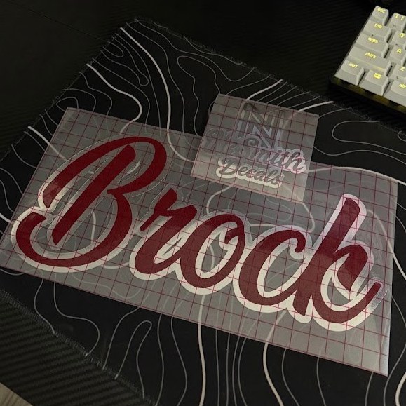 Last Name Decal | CURSIVE FONT, photo 3