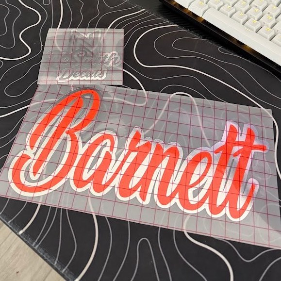 Last Name Decal | CURSIVE FONT