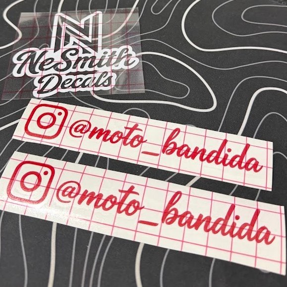 Instagram @ Decal | CURSIVE FONT