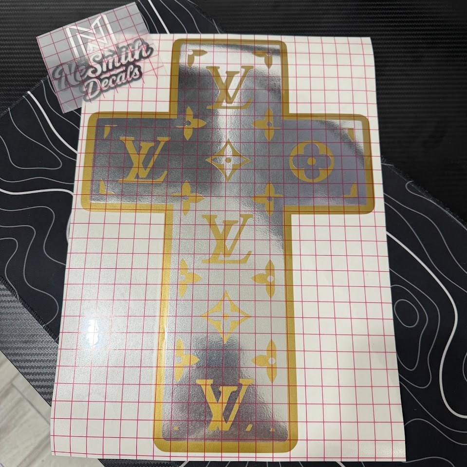 “iv Monogram” Cross Decal