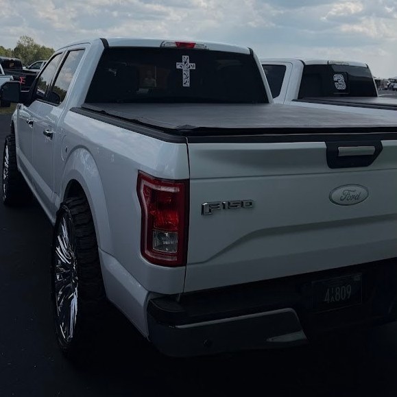 Tooled Cross Decal