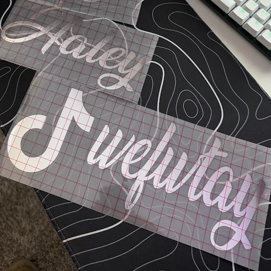 TikTok @ Decal | (CURSIVE FONT), photo 2