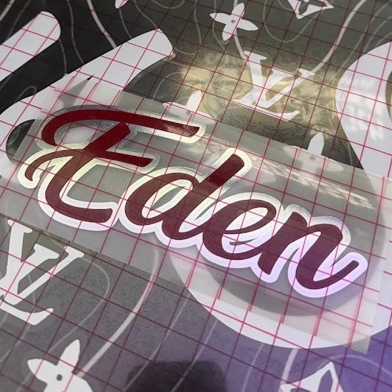 Small Name Decal | CURSIVE FONT