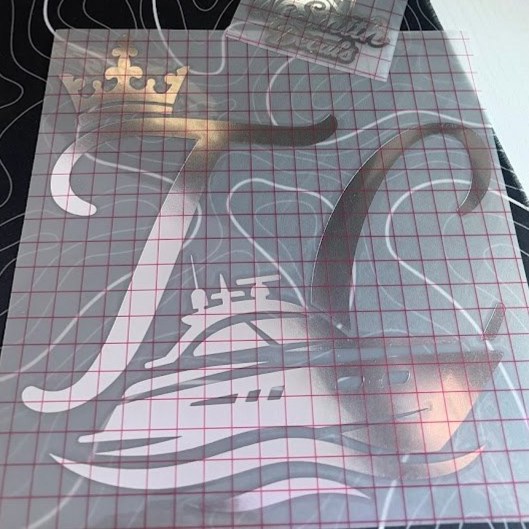 Boat & Crown with Initials | Custom Decal, photo 2