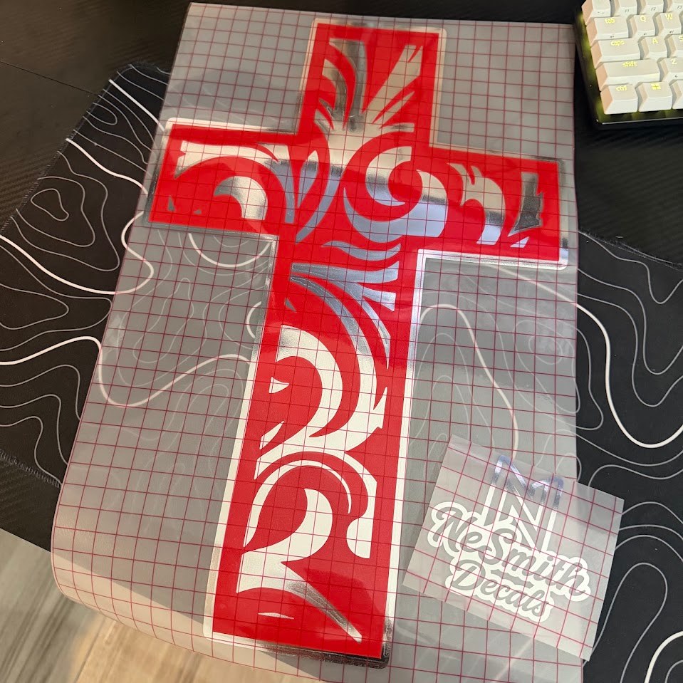 Tooled Cross Decal, photo 6