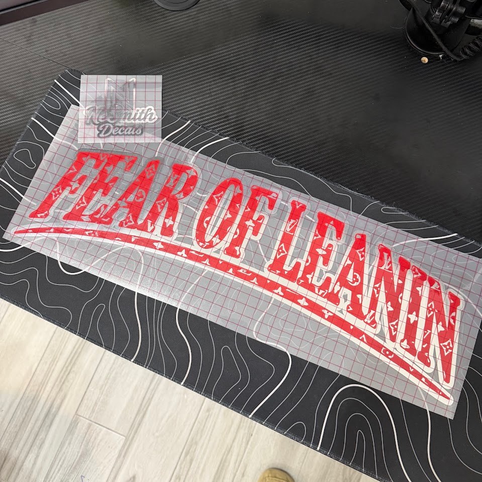 FEAR OF LEANIN “with Monogram Print” | Windshield Banner, photo 4